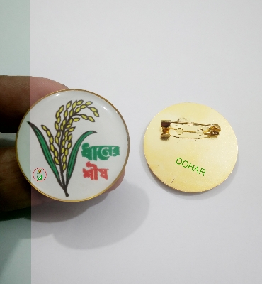 Picture of Golden Paddy Coat Pin/ Hijab Pin Brooches (01 Pcs)