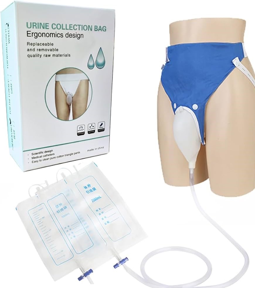 Picture of Reusable Silicone Urine Collector Portable Wearable Female Male Urinary Drainage Bag 1 Set