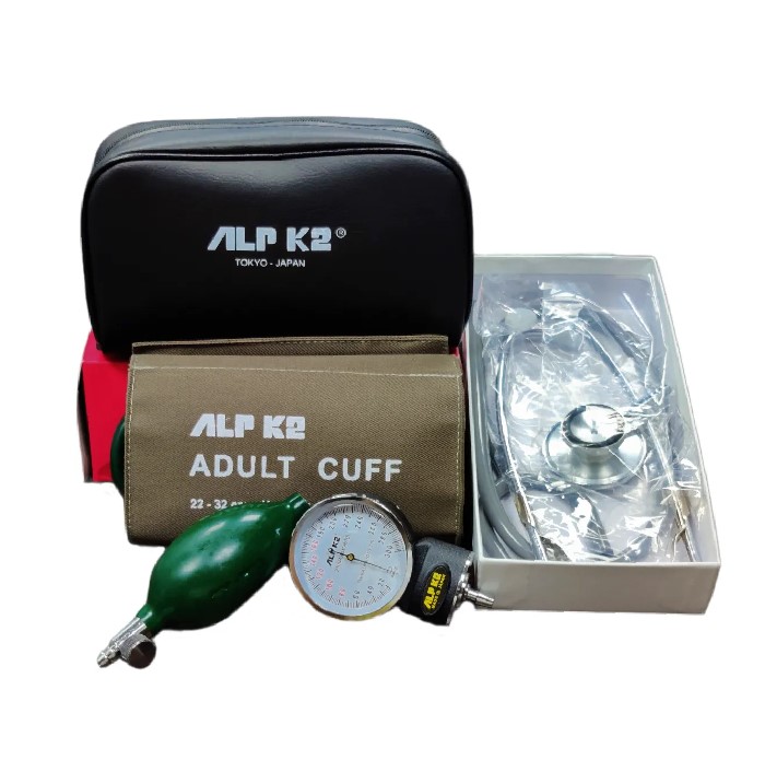 Picture of ALPK2 Blood Pressure Machine with Stethoscope 1set, (Made in Japan)