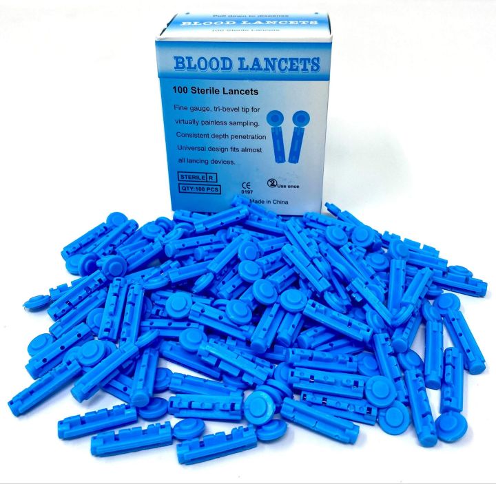 Picture of Blood Lancets Needle for Blood Glucose Meter-100 Pieces,1box