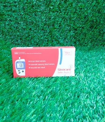 Picture of SINOCARE SAFE ACCU 2/Sugar Chack Blood Glucose Test Strips 50, 1box