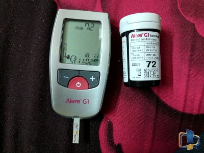 Picture of G1 Advance blood glucose Monitoring System with 10 test strips