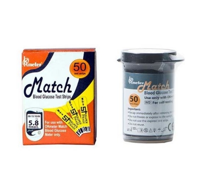 Picture of Ok Match Meter Strips 50 Pcs 1 Box