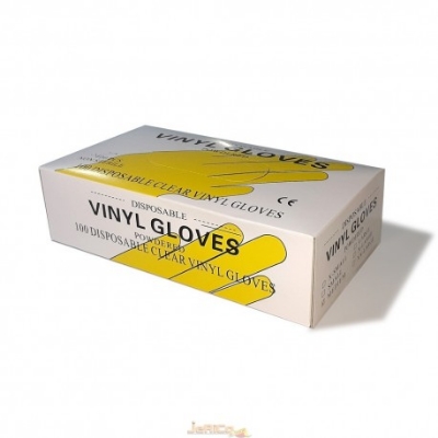Picture of Vinyl Hand Gloves Powder Free Latex Free Protection Gloves Food/Surgical 1 Box ( 100 Pcs )