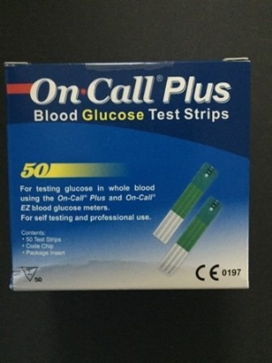 Picture of One Call Plus Blood Glucose Test Strips 25x25=50pcs