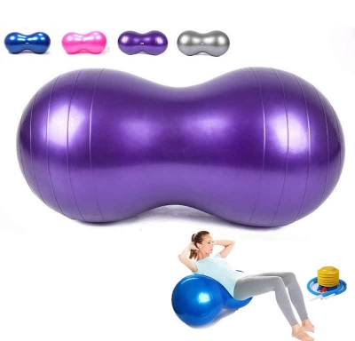 Picture of Capsule Shaped Gym Ball for Fitness Exercise and Recovery Purposes,Capsule Gym Ball with Pamper