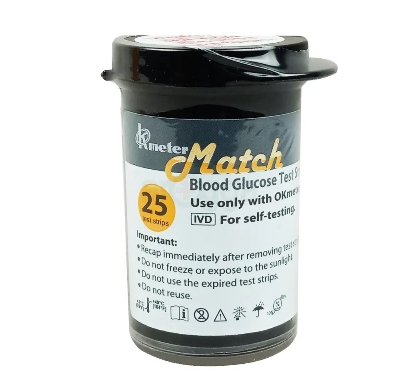 Picture of Match Blood Glucose Test Strips 25pcs