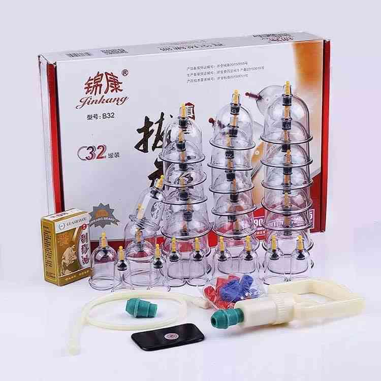 Picture of 32 pcs cup Hijama et/ cupping set/ Massage Cupping/ Dry cupping set 32pcs/হিজামা