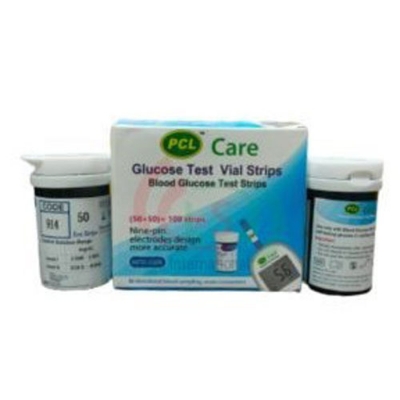 Picture of PCL Care Glucose Meter strips-50x50=100pcs, 1box