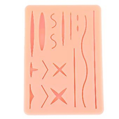 Picture of Reusable Surgical Medical Practice Traumatic Simulation Wounds Training Teaching Model Suture Kit Pad Silicone Fake Skin Suture