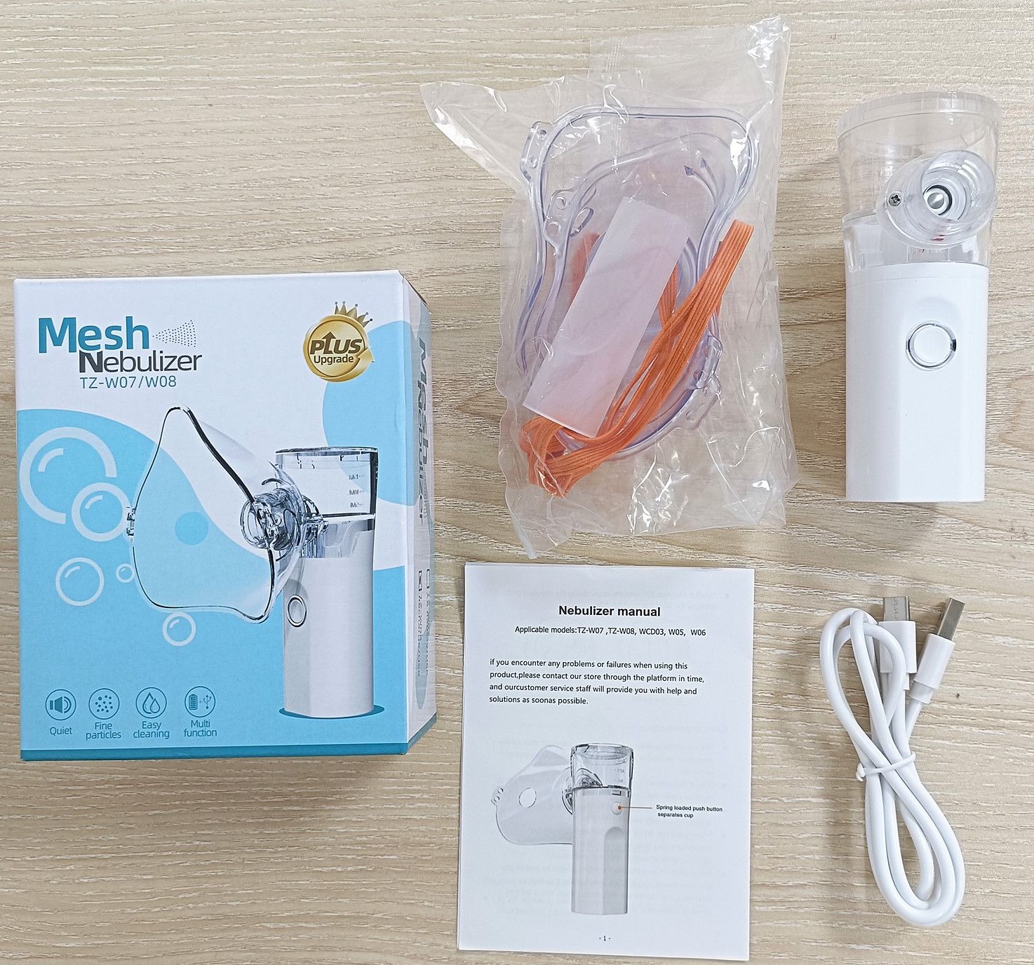 Picture of Mesh Nebulizer rechargeable Handheld Micro-Grid Sprayer TZ-W08 Orsh Store