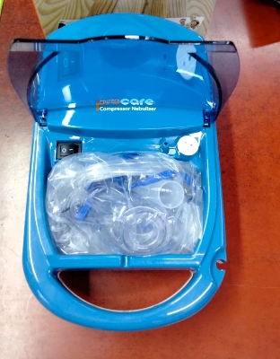 Picture of Procare Compressor Nebulizer (Blue) With Adult And Child Mask