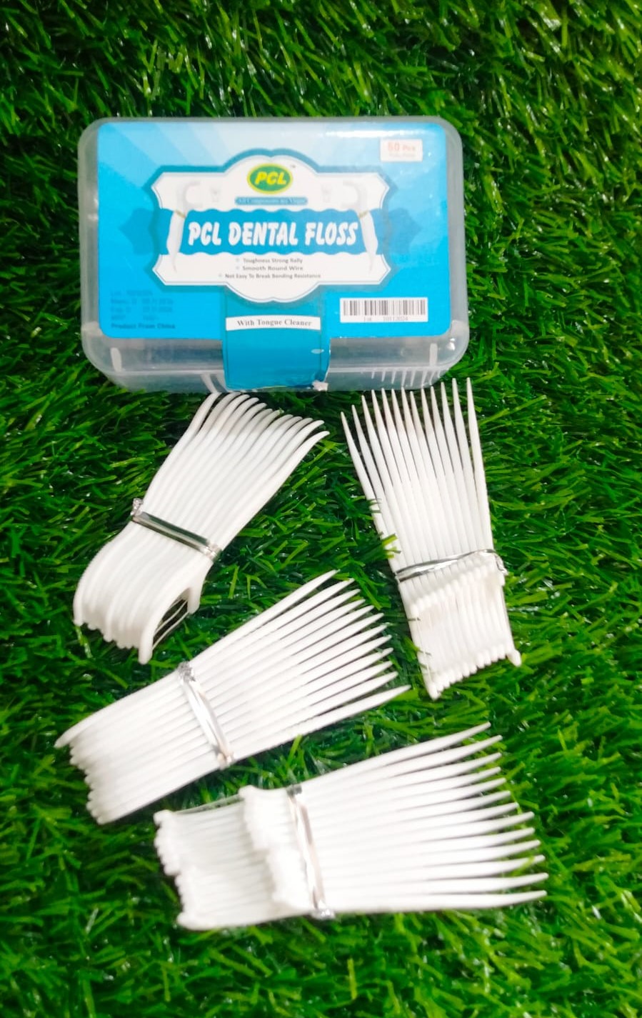 Picture of Dental Floss Pick Toothpick Interdental Cleaner Tooth Pick Flosser (50 Piece) 1box