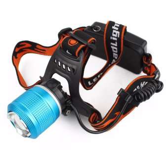 Picture of Rechargeable Led Headlight Dual Light Zoom Headlamp for using in OT Cycling BK Riding and Fishing