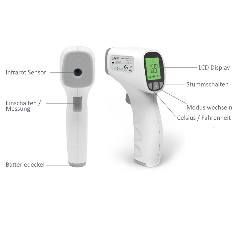 Picture of Jumper Non-Contact Infrared Thermometer JPD-FR202