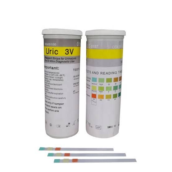 Picture of URIC 3V URINE TEST STRIPS PACK OF 100 STRIPS (1box)