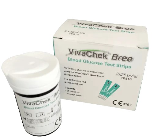 Picture of VIVACHEK BREE BLOOD GLUCOSE STRIP (2*25pcs=50pcs)