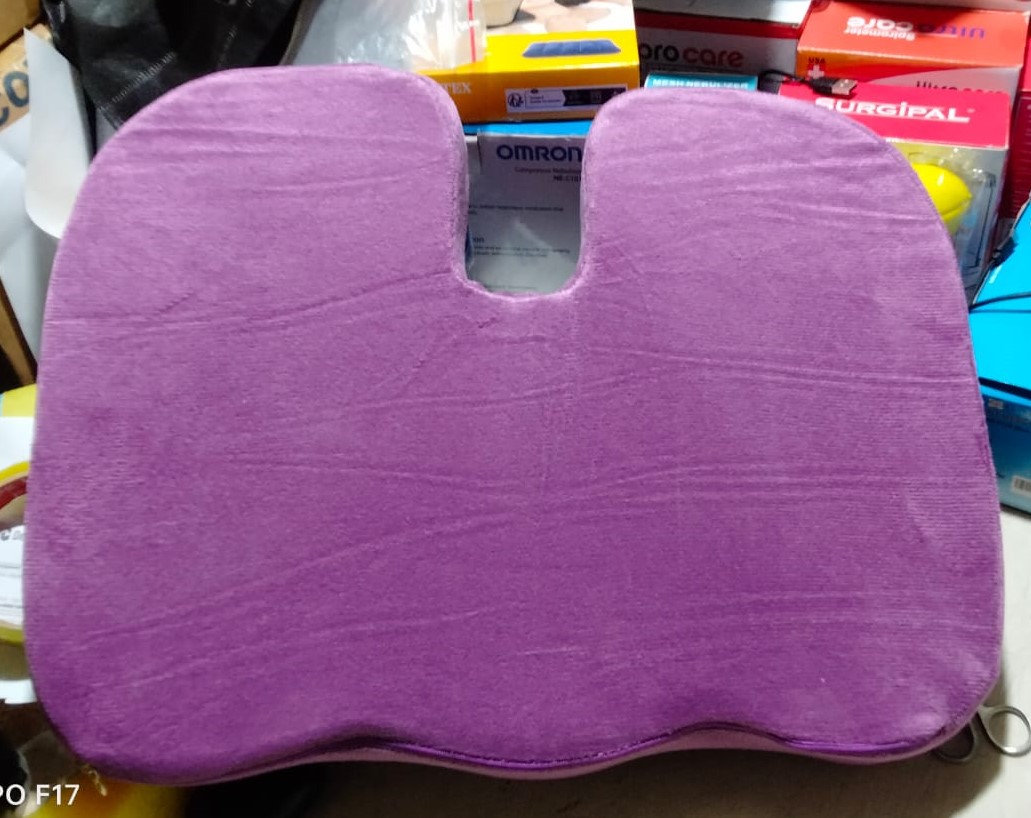 Picture of PREMIUM Coccyx Orthopedic Memory Foam Seat Cushion Back Pain Relief Chair Pillow