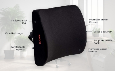 Picture of Orthopaedic Back Support (Backrest) High Density Memory Foam (Universal Size