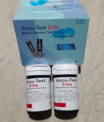 Picture of Accu Test Elite Blood Glucose Check Strip 25x2 =50 pcs