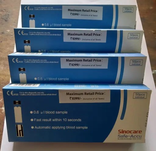 Picture of Sinocare Safe-Accu Test Strip Foyel pk 50pcs