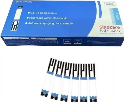 Picture of Sinocare Safe-Accu Test Strip Foyel pk 50pcs
