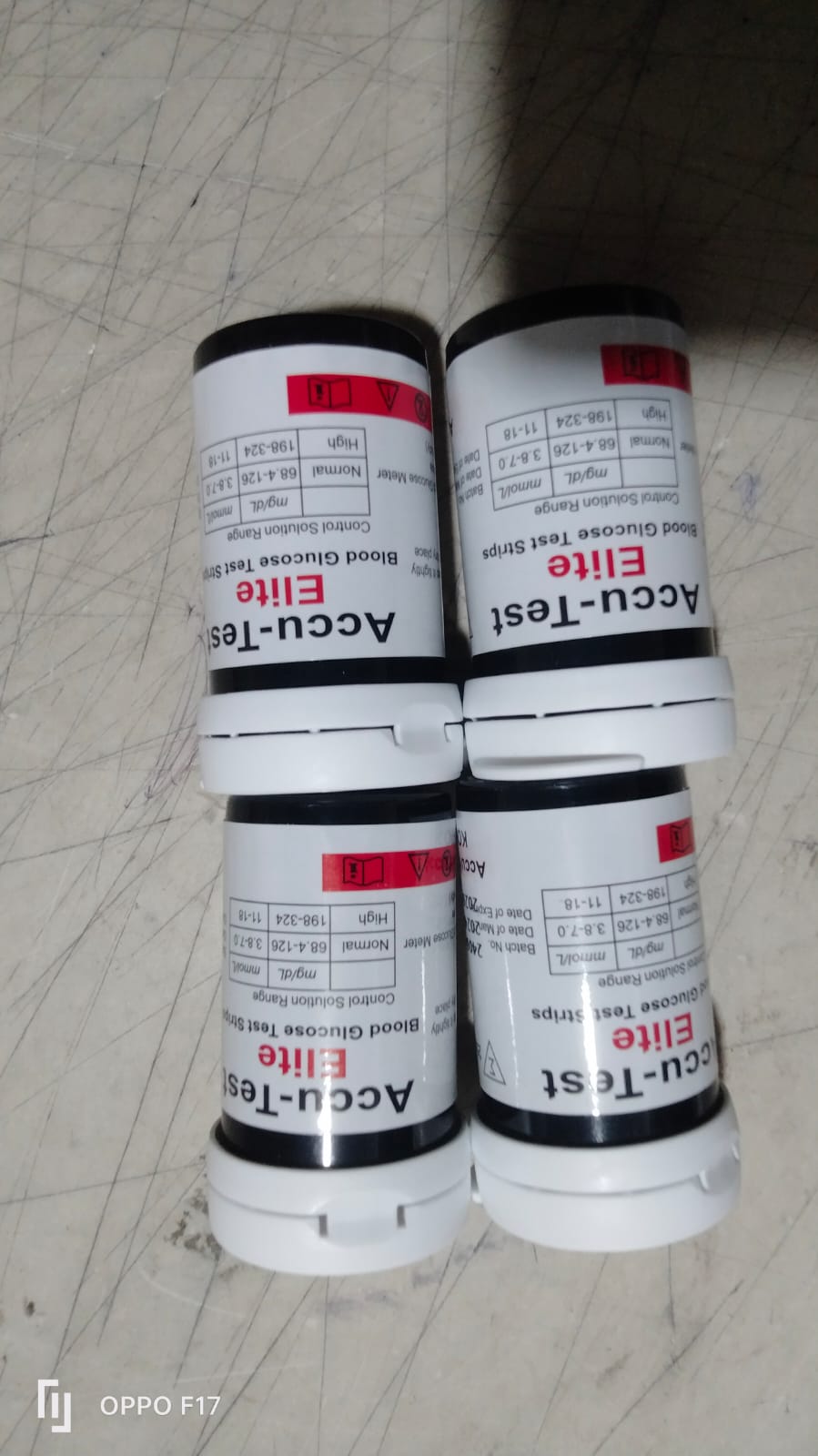 Picture of Accu Test Elite Blood Glucose Strips 25 Pack Vial Only