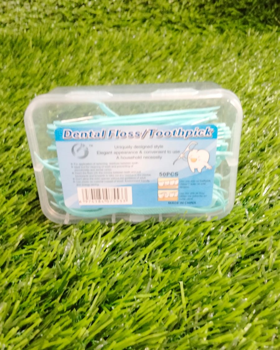 Picture of Dental Floss Toothpick Flosser 50 Pcs/1Box