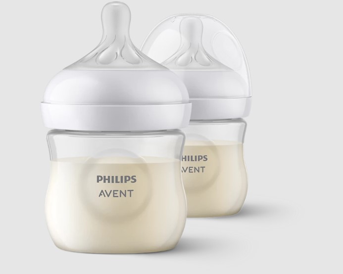 Picture of 125ml/ 4oz Philips Avent Natural Response Baby Bottle x 2 Baby Bottles
