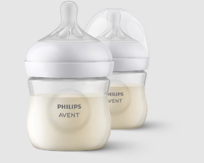 Picture of 125ml/ 4oz Philips Avent Natural Response Baby Bottle x 2 Baby Bottles