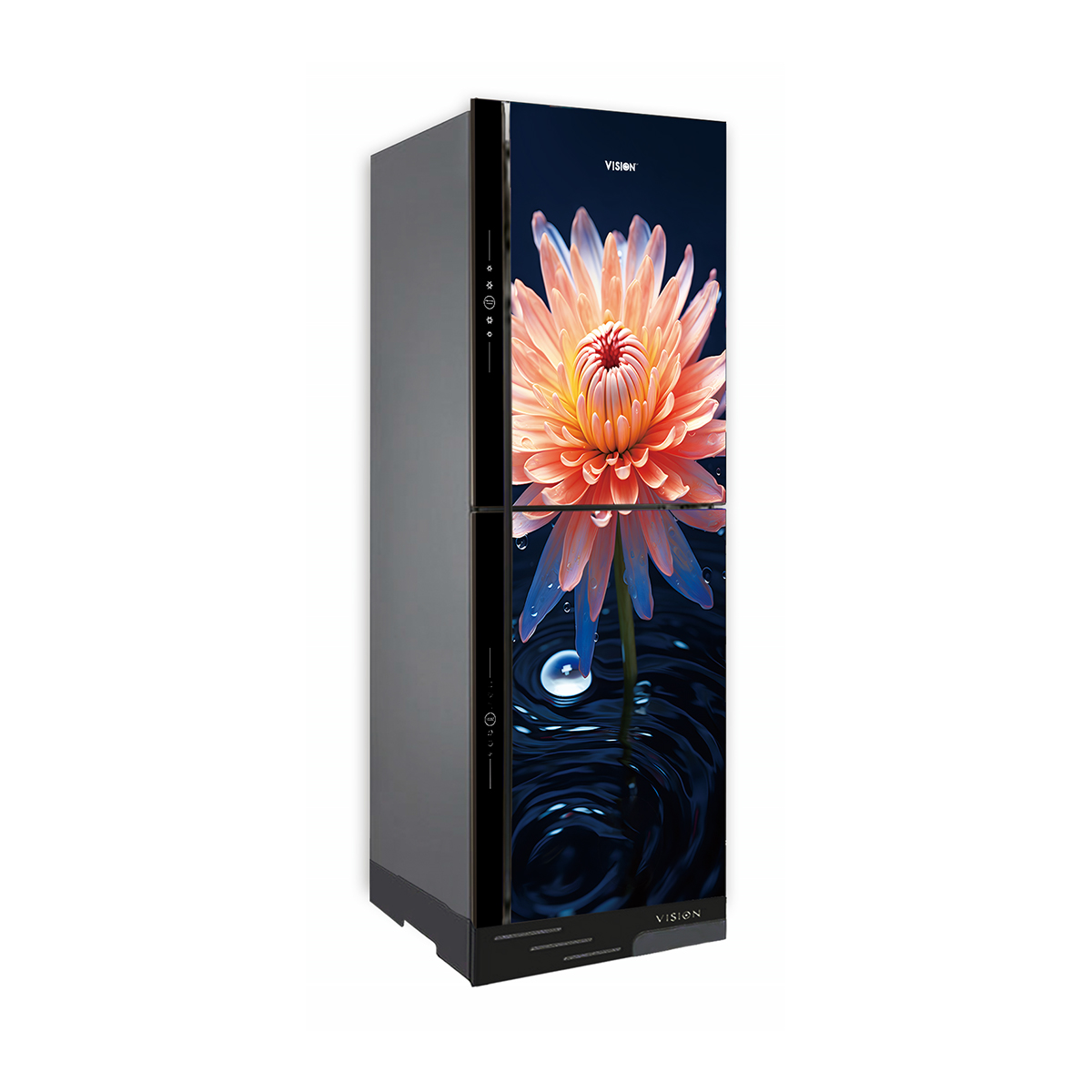 Picture of VISION Glass Door Refrigerator RE-356 Liter Water DO Daisy Top Mount