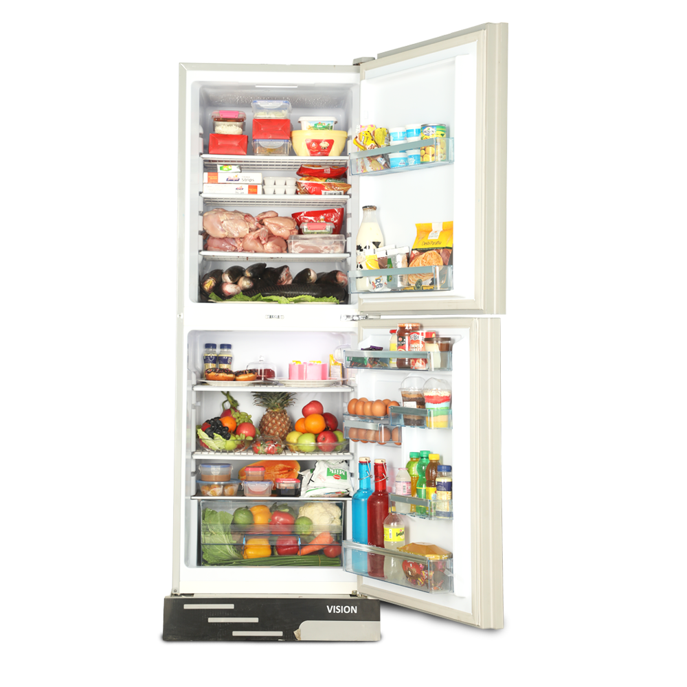 Picture of VISION Glass Door Refrigerator RE-356 Liter Water DO Daisy Top Mount