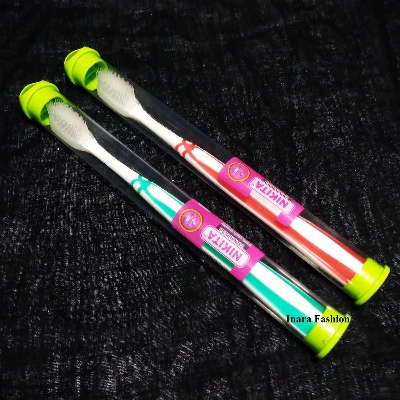 Picture of NIKITA Soft Rubber Head Tooth Brush-2 Piece Multicolor