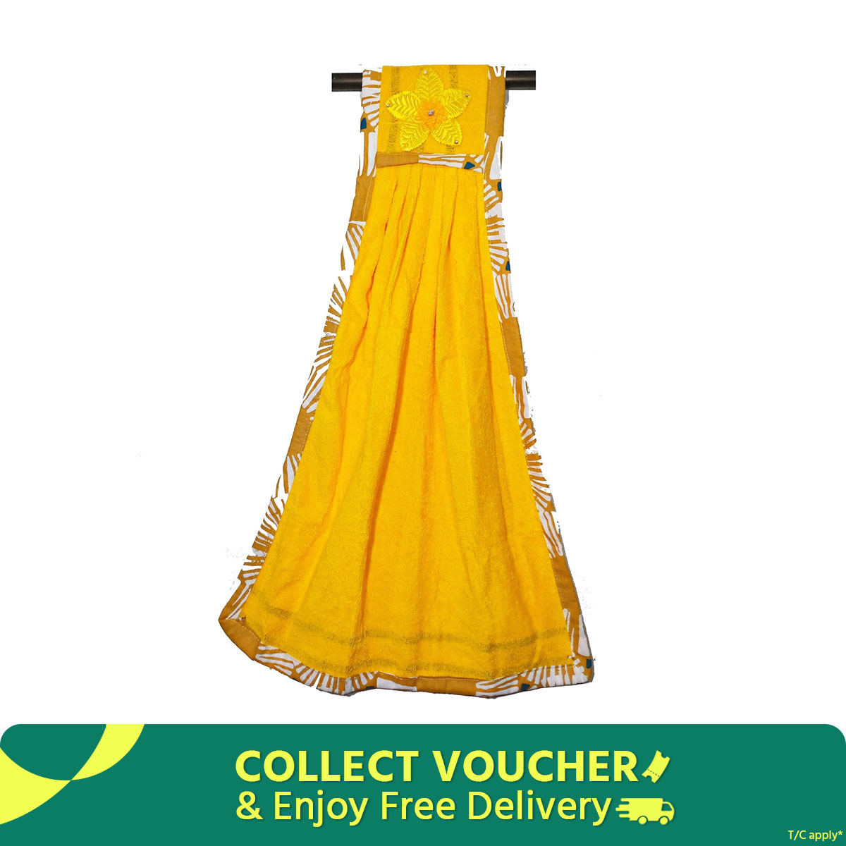 Picture of Soft Cotton Basin Towel For Home-1 Piece Multicolor