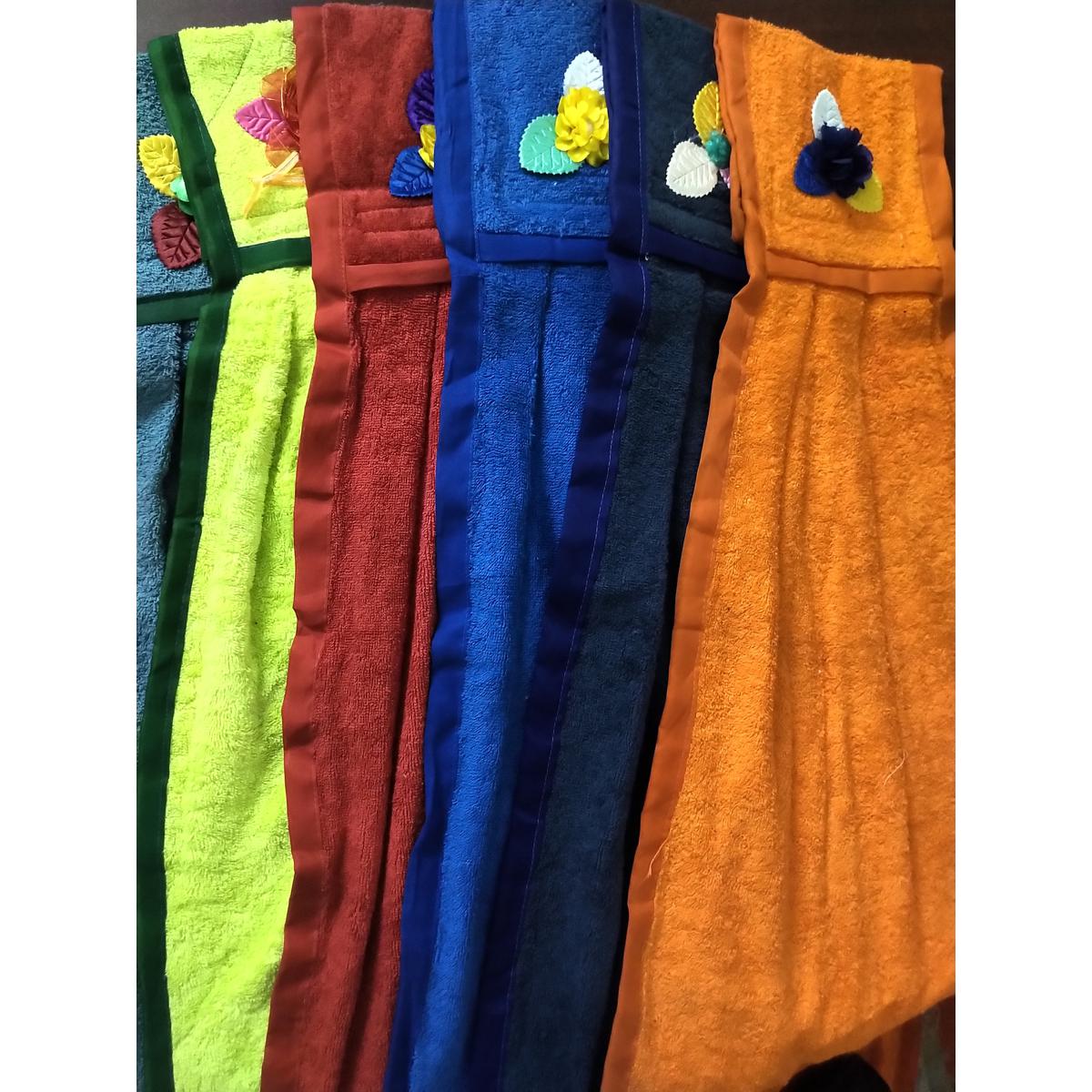 Picture of Soft Cotton Basin Towel For Home-1 Piece Multicolor