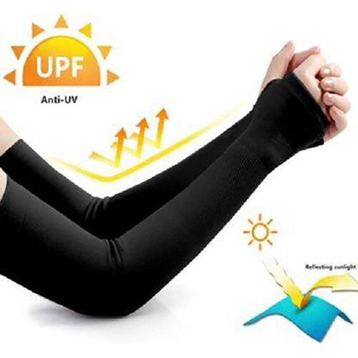 Picture of Hand Sleeves uv outdoor sports sun protection Black Color