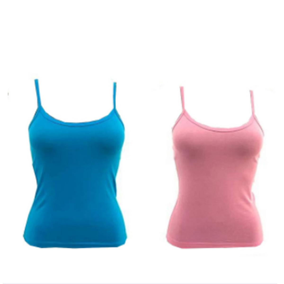 Picture of Ladies Soft Cotton Cami Dress Multicolor - 2 Piece Set