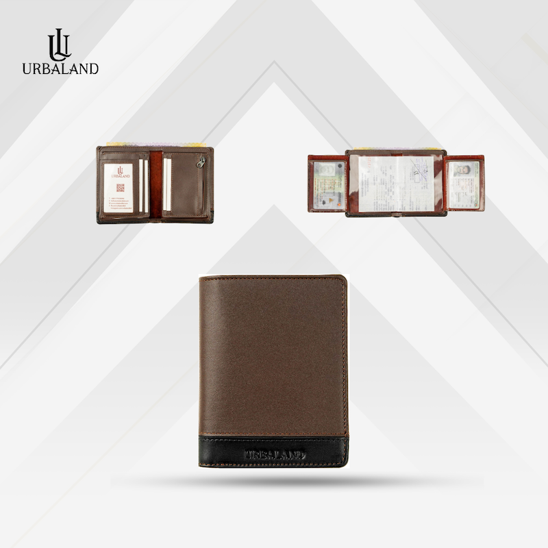 Picture of Tucker Hybrid Bike Wallet (License Card Holder + Moneybag) – Chocolate