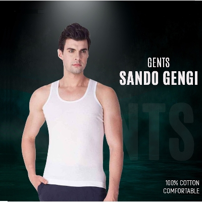 Picture of Cotton Vest for Men Sando Genji - 1 Piece