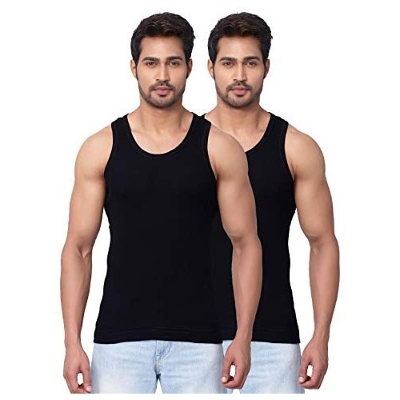 Picture of Sando Genji Cotton Vest for Men - 2 Piece