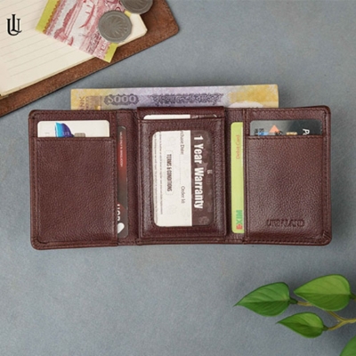 Picture of Urbaland Edd Trifold Wallet  –Edd Trifold Wallet - red wine