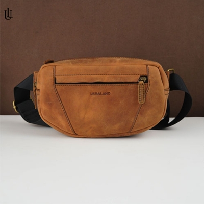 Picture of Urbaland Liam Crossbody Bag - Dark Brown Oil Pullup