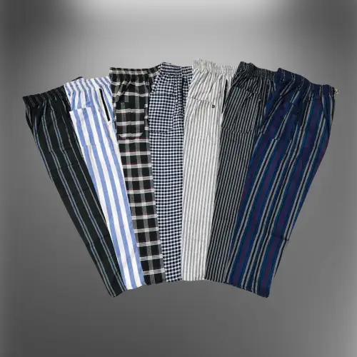Picture of Premium Cotton Fabric Check Trouser Multicolor Random -1Pcs - Trouser For Men