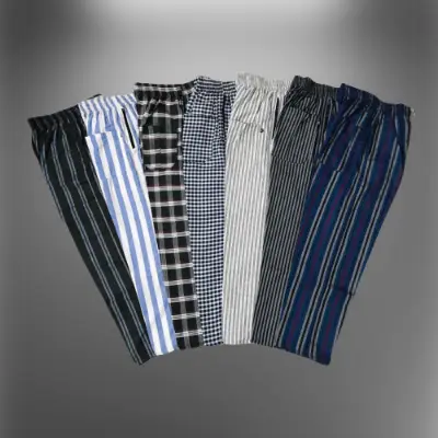 Picture of Premium Cotton Fabric Check Trouser Multicolor Random -1Pcs - Trouser For Men