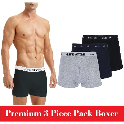 Picture of 3 Piece Set Cotton Boxer Underwear for Men