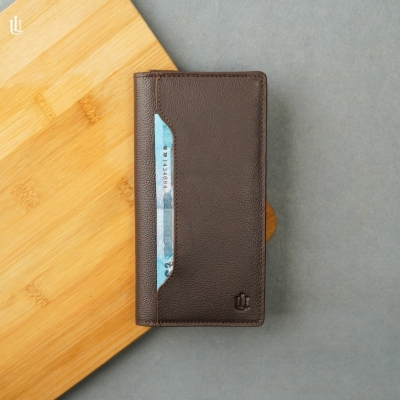 Picture of Urbaland Jason Double Original Leather Long Wallet – Jason Long Wallet - Chocolate