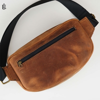 Picture of Urbaland Liam Crossbody Bag - Dark Brown Oil Pullup