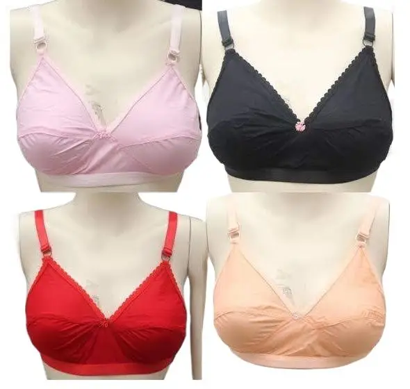 Picture of 4 piece set cotton Bra for women Bra