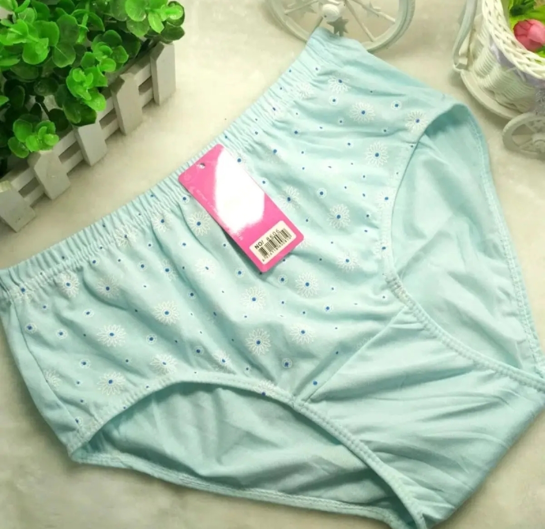 Picture of 3 piece Printed comfortable Cotton Panty For Women