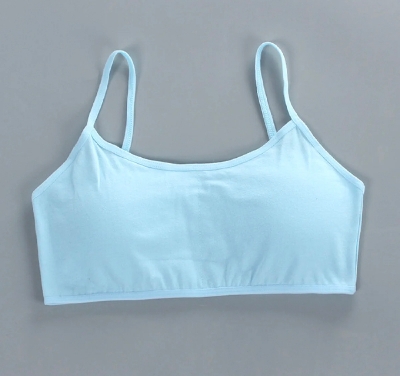 Picture of 3pcs Teenage Girls Small Bras Young Children Underwears Student Girls Wireless Solid Underclothes Kids Sports Training Bra Vest